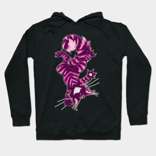 Magenta Cheshire Cat Hoodie